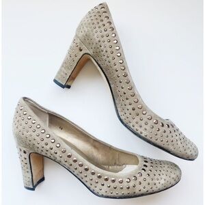 Van Eli • Suede Studded Heels
